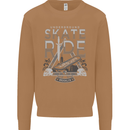 Underground Skate Ride Skateboard Mens Sweatshirt Jumper Caramel Latte