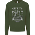 Underground Skate Ride Skateboard Mens Sweatshirt Jumper Forest Green