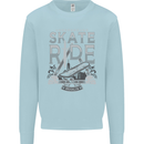 Underground Skate Ride Skateboard Mens Sweatshirt Jumper Light Blue