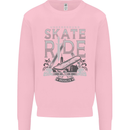 Underground Skate Ride Skateboard Mens Sweatshirt Jumper Light Pink