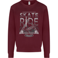 Underground Skate Ride Skateboard Mens Sweatshirt Jumper Maroon
