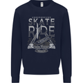 Underground Skate Ride Skateboard Mens Sweatshirt Jumper Navy Blue