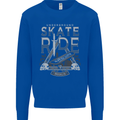 Underground Skate Ride Skateboard Mens Sweatshirt Jumper Royal Blue