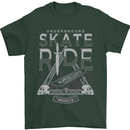 Underground Skate Ride Skateboard Mens T-Shirt Cotton Gildan Forest Green