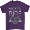 Underground Skate Ride Skateboard Mens T-Shirt Cotton Gildan Purple