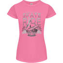 Underground Skate Ride Skateboard Womens Petite Cut T-Shirt Azalea