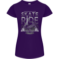 Underground Skate Ride Skateboard Womens Petite Cut T-Shirt Purple