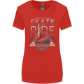 Underground Skate Ride Skateboard Womens Wider Cut T-Shirt Red
