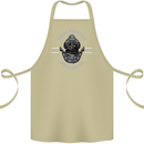 Underwater Aquanaut Scuba Diving Diver Cotton Apron 100% Organic Khaki