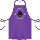 Underwater Aquanaut Scuba Diving Diver Cotton Apron 100% Organic Purple