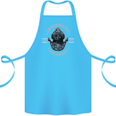 Underwater Aquanaut Scuba Diving Diver Cotton Apron 100% Organic Turquoise