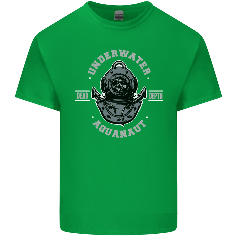 Underwater Aquanaut Scuba Diving Diver Kids T-Shirt Childrens Irish Green