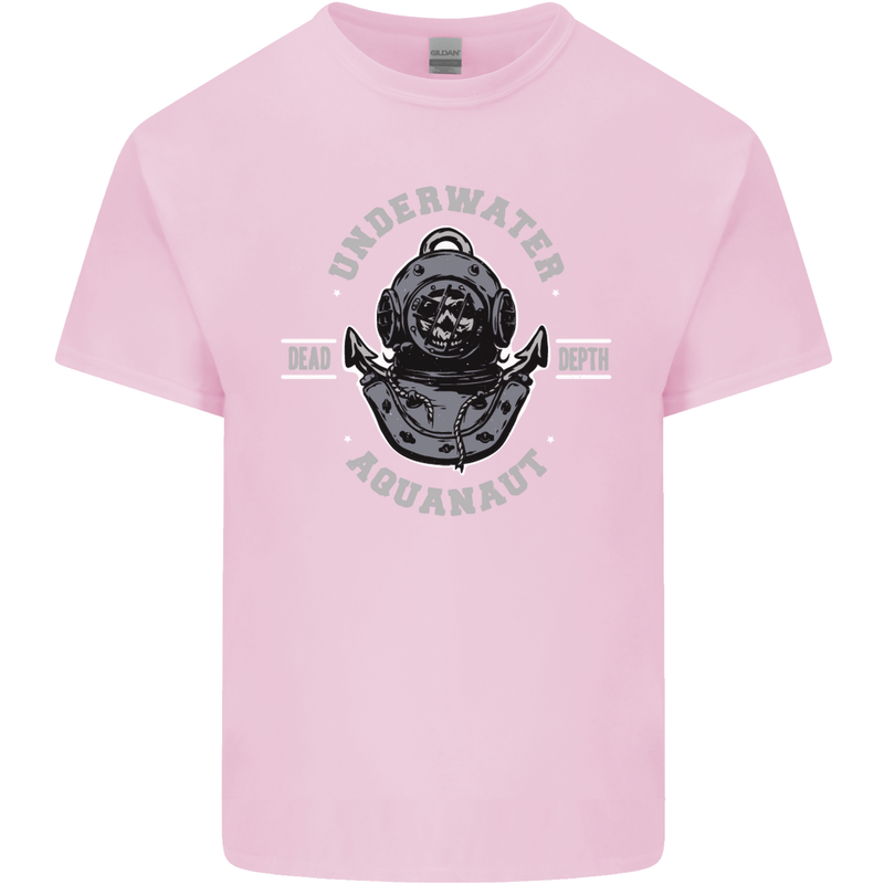 Underwater Aquanaut Scuba Diving Diver Kids T-Shirt Childrens Light Pink