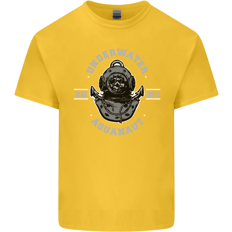 Underwater Aquanaut Scuba Diving Diver Kids T-Shirt Childrens Yellow