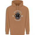 Underwater Aquanaut Scuba Diving Diver Mens 80% Cotton Hoodie Caramel Latte
