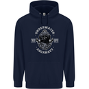 Underwater Aquanaut Scuba Diving Diver Mens 80% Cotton Hoodie Navy Blue