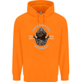 Underwater Aquanaut Scuba Diving Diver Mens 80% Cotton Hoodie Orange