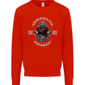 Underwater Aquanaut Scuba Diving Diver Mens Sweatshirt Jumper Bright Red