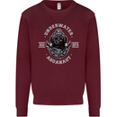 Underwater Aquanaut Scuba Diving Diver Mens Sweatshirt Jumper Maroon