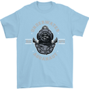 Underwater Aquanaut Scuba Diving Diver Mens T-Shirt Cotton Gildan Light Blue