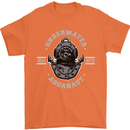 Underwater Aquanaut Scuba Diving Diver Mens T-Shirt Cotton Gildan Orange