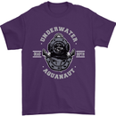 Underwater Aquanaut Scuba Diving Diver Mens T-Shirt Cotton Gildan Purple
