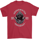 Underwater Aquanaut Scuba Diving Diver Mens T-Shirt Cotton Gildan Red