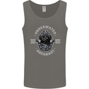 Underwater Aquanaut Scuba Diving Diver Mens Vest Tank Top Charcoal