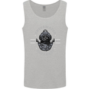 Underwater Aquanaut Scuba Diving Diver Mens Vest Tank Top Sports Grey