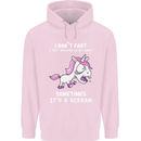 Unicorn I Don't Fart Funny Farting Farter Childrens Kids Hoodie Light Pink
