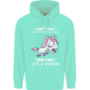 Unicorn I Don't Fart Funny Farting Farter Childrens Kids Hoodie Peppermint