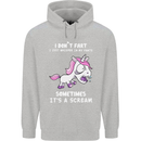 Unicorn I Don't Fart Funny Farting Farter Childrens Kids Hoodie Sports Grey