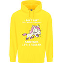 Unicorn I Don't Fart Funny Farting Farter Childrens Kids Hoodie Yellow