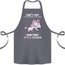 Unicorn I Don't Fart Funny Farting Farter Cotton Apron 100% Organic Steel