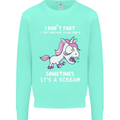 Unicorn I Don't Fart Funny Farting Farter Kids Sweatshirt Jumper Peppermint