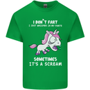 Unicorn I Don't Fart Funny Farting Farter Kids T-Shirt Childrens Irish Green