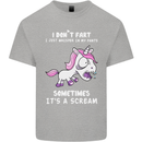 Unicorn I Don't Fart Funny Farting Farter Kids T-Shirt Childrens Sports Grey