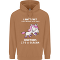 Unicorn I Don't Fart Funny Farting Farter Mens 80% Cotton Hoodie Caramel Latte