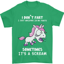 Unicorn I Don't Fart Funny Farting Farter Mens T-Shirt Cotton Gildan Irish Green
