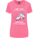 Unicorn I Don't Fart Funny Farting Farter Womens Wider Cut T-Shirt Azalea