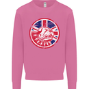 Union Jack British Bulldog St Georges Day Mens Sweatshirt Jumper Azalea