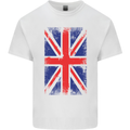 Union Jack British Flag Great Britain Kids T-Shirt Childrens White