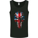 Union Jack Flag Skull Gym MMA Biker Britain Mens Vest Tank Top Black