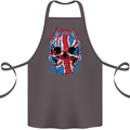 Union Jack Flag Skull Gym MMA Biker Cotton Apron 100% Organic Dark Grey