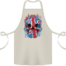Union Jack Flag Skull Gym MMA Biker Cotton Apron 100% Organic Natural