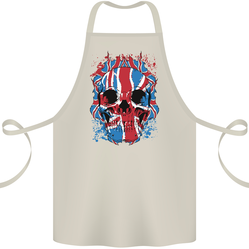 Union Jack Flag Skull Gym MMA Biker Cotton Apron 100% Organic Natural