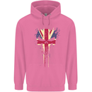 Union Jack Skull Gym St. George's Day Childrens Kids Hoodie Azalea