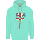 Union Jack Skull Gym St. George's Day Childrens Kids Hoodie Peppermint