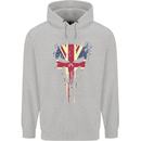 Union Jack Skull Gym St. George's Day Childrens Kids Hoodie Sports Grey