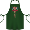 Union Jack Skull Gym St. George's Day Cotton Apron 100% Organic Forest Green